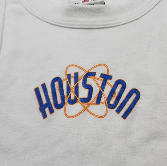 Where Im From Houston Cropped Tank Top White Size Small - Picture 3 of 9